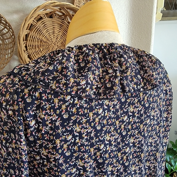 Urban Outfitters Ruffle Neck Dress Boho - Picture 6 of 8